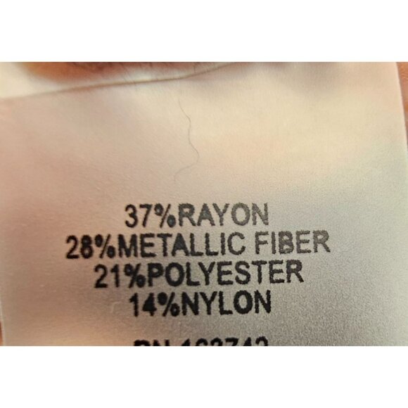 Vila Milano Womens Plus Size 1X Black Silver Metallic Wide Leg Sweater Pants NWT - Picture 11 of 11